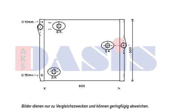 AKS DASIS Radiaator,mootorijahutus 050061N